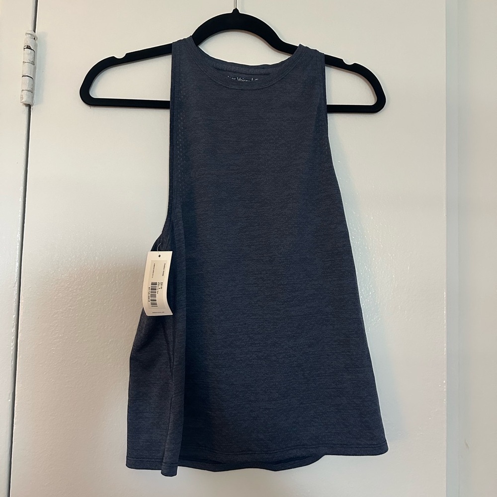 Outdoor Voices Blue Textured Top